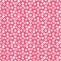 Seamless pattern of floral motif