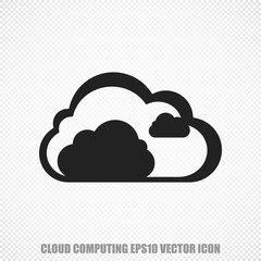 Cloud technology vector Cloud icon. Modern flat design.