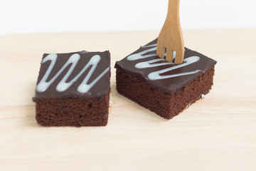Fresh chocolate brownies