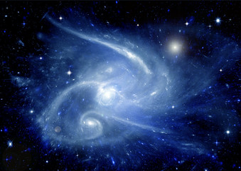 galaxy in a free space