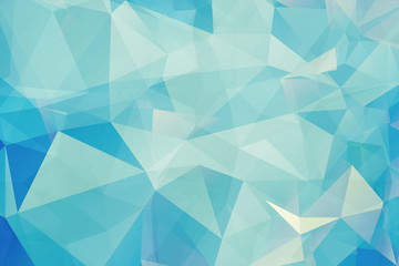 Fototapeta premium trendy abstract triangular art backround - blue 