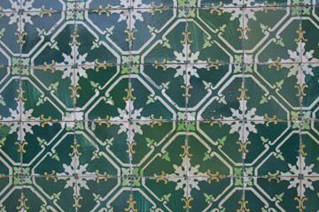 Fototapeta na wymiar Detail of some typical portuguese tiles