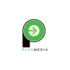arrow media play icon theme logotype