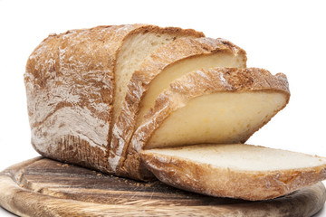 Sliced Bread on White