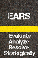 Business Acronym EARS Evaluate Analyze Resolve Strategically