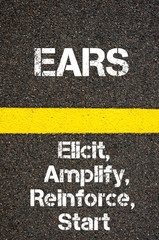 Business Acronym EARS Elicit, Amplify, Reinforce, And Start