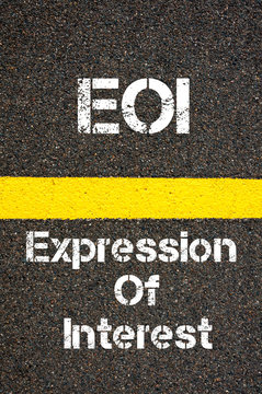 Business Acronym EOI Expression Of Interest
