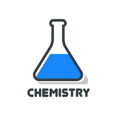 Chemistry Vector Logo in blue