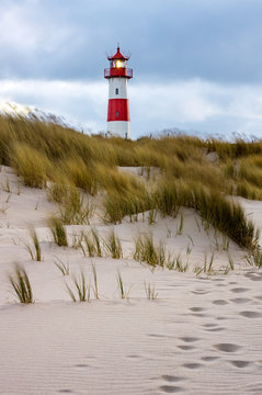 Stormy Weather - Lighthouse at List - Sylt, Germany