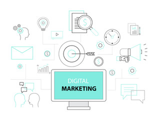 business digital marketing concept