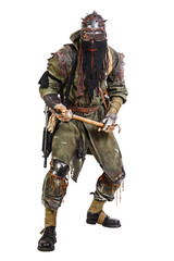 studio shot of nuclear survivor