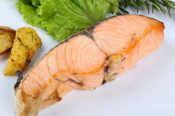 Baked salmon