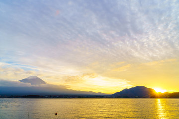 Mount Fuji sunset, Japan