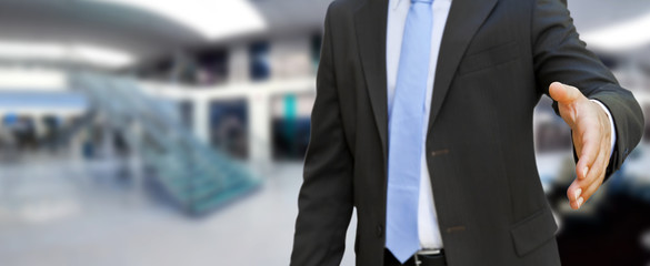 Businessman handshake