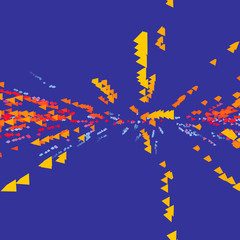 Explosion. Abstract Dynamic Background. Science and Connection Concept. Vector Illustration.