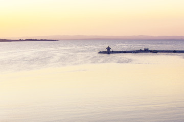 Sea landscape sunset