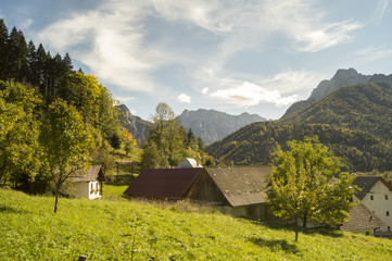 mountain landscape slovenia, Julian Alps