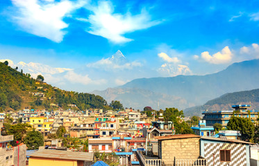 Fototapeta na wymiar City of Pokhara,Nepal