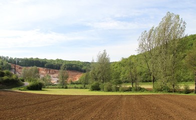 paysage champêtre en dordogne