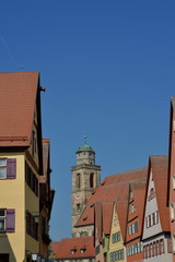 Fototapeta na wymiar Fachwerkhäuser in Dinkelsbühl