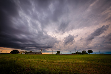 storm over the fields