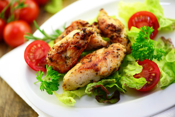 Hähnchenbrust Salat Gemüse