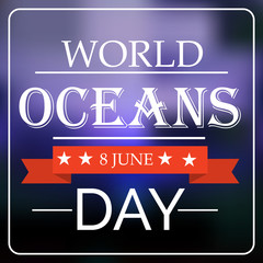 World Ocean Day.