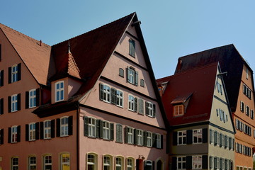 Fototapeta na wymiar Fachwerkhäuser in Dinkelsbühl