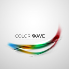 Elegant light smooth wave