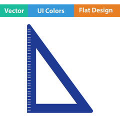 Flat design icon of Triangle