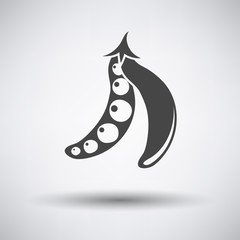 Pea icon on gray background