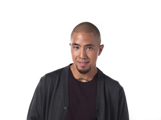 portrait of a smart young businessman smiling.