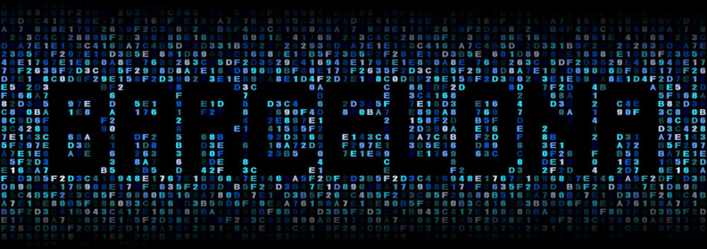 Barcelona text on hex code illustration