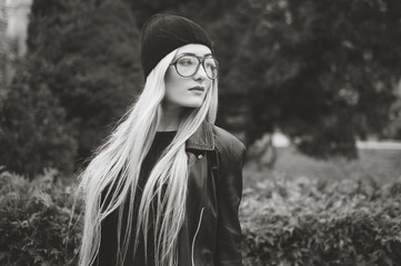 beautiful fashion girls outdoor