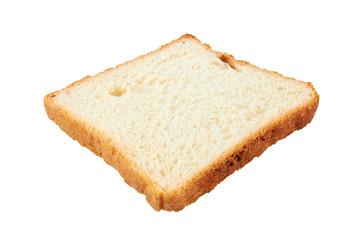 Fototapeta na wymiar Toast isolated on white