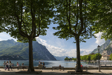 Lakeside town of Lecco (Italy)