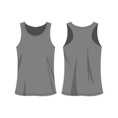 grey sport top vector