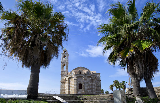 Ayios Thyrsos is a small church situated on the sea shore is from the 16th or 17th century in Cyprus