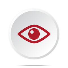Red Eye icon on white web button