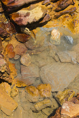 Cauce de río en Minas de Riotinto, Huelva