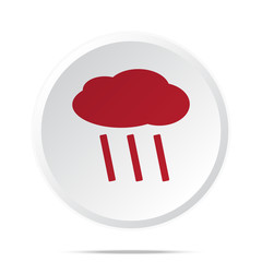 Red Rain icon on white web button