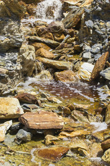 Cauce de río en Minas de Riotinto, Huelva
