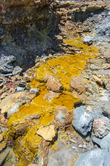 Cauce de río en Minas de Riotinto, Huelva