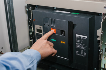 Low-voltage cabinet. Uninterrupted power. Electrical power.
