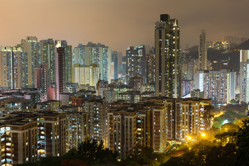 Fototapeta na wymiar Hong Kong Residential District