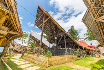 Scenic traditional architecture, Tana Toraja, Sulawesi, Indonesia