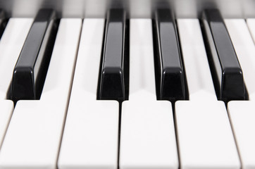 Naklejka premium closeup of electric piano keys