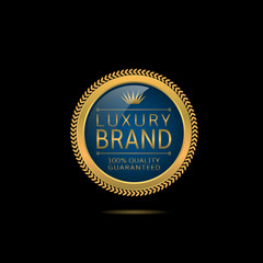 Luxury brand label