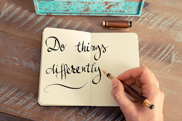 Do Things Differently