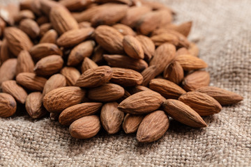 the natural almonds closeup